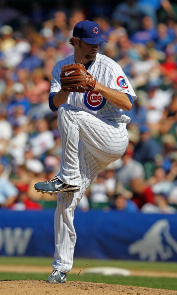 CHICAGO - JUNE 20: Andrew Cashner #48 of the Chicago Cubs pitches against the Los Angeles Angels of Anaheim at Wrigley Field on June 20, 2010 in Chicago, Illinois. The Cubs defeated the Angels 12-1. (Photo by Jonathan Daniel/Getty Images)