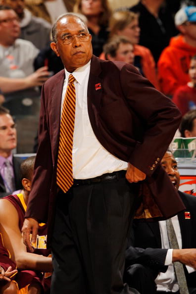 INDIANAPOLIS - MARCH 13:  Head coach Tubby Smith of the Minnesota Golden Gophers watches from the sidelines against the Purdue Boilermakers in the semifinals of the Big Ten Men's Basketball Tournament at Conseco Fieldhouse on March 13, 2010 in Indianapoli