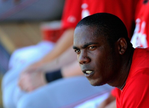 SCOTTSDALE, AZ - MARCH 14:  Pitcher Aroldis Chapman #54 of the Cincinnati Reds against the Colorodo Rockies during the spring training baseball game at Salt River Fields at Talking Stick on March 14, 2011 in Scottsdale, Arizona.  (Photo by Kevork Djansezi