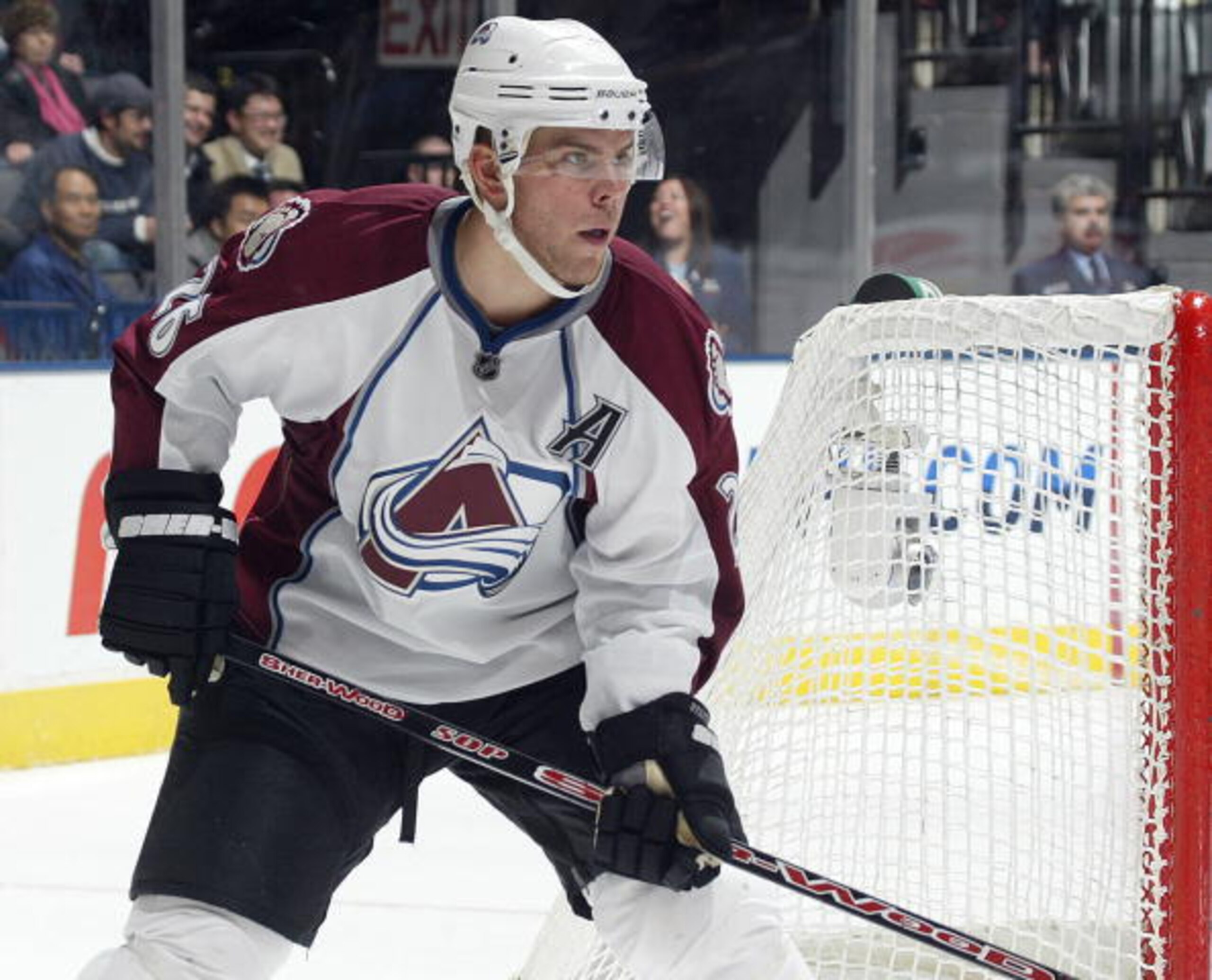 TORONTO, ON - OCTOBER 13:  Paul Stastny #26 of the Colorado Avalanche skates in a game against the Toronto Maple Leafs on October 13, 2009 at the Air Canada Centre in Toronto, Ontario. The Avalanche defeated the Leafs 4-1. (Photo by Claus Andersen/Getty I