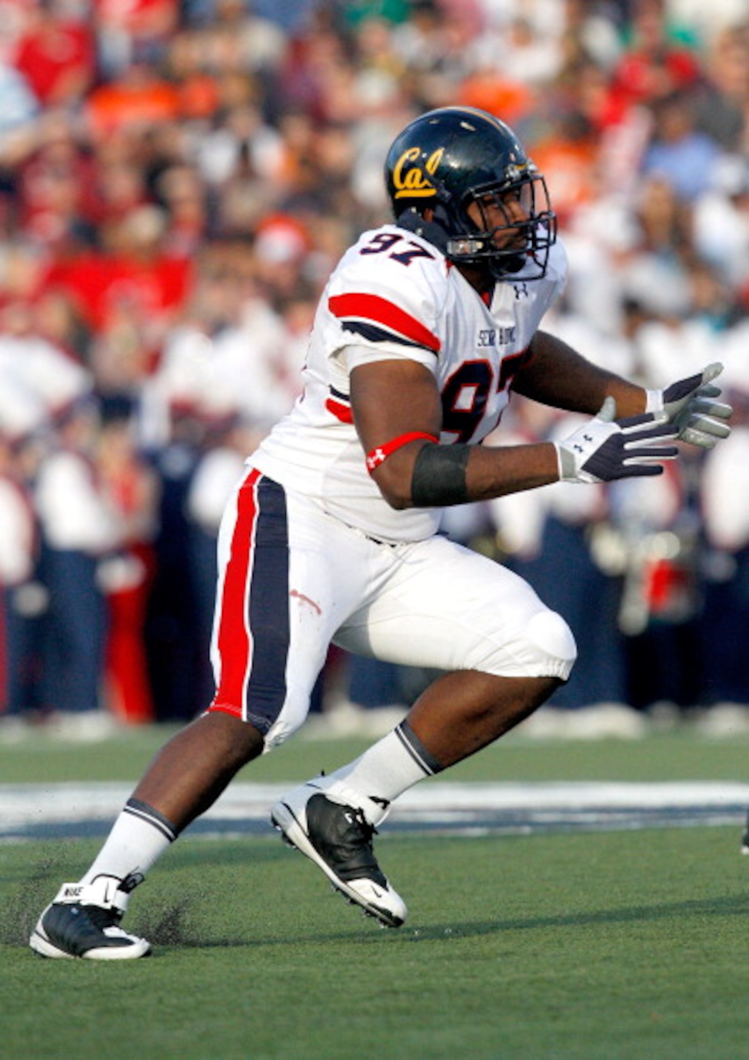MOBILE, AL - JANUARY 29:Defensive lineman Cameron Jordan #97 of the North Team during  the Under Armour Senior Bowl on January 29, 2011 at Ladd-Pebbles Stadium in Mobile, Alabama. (Photo by Sean Gardner/Getty Images for Under Armour)