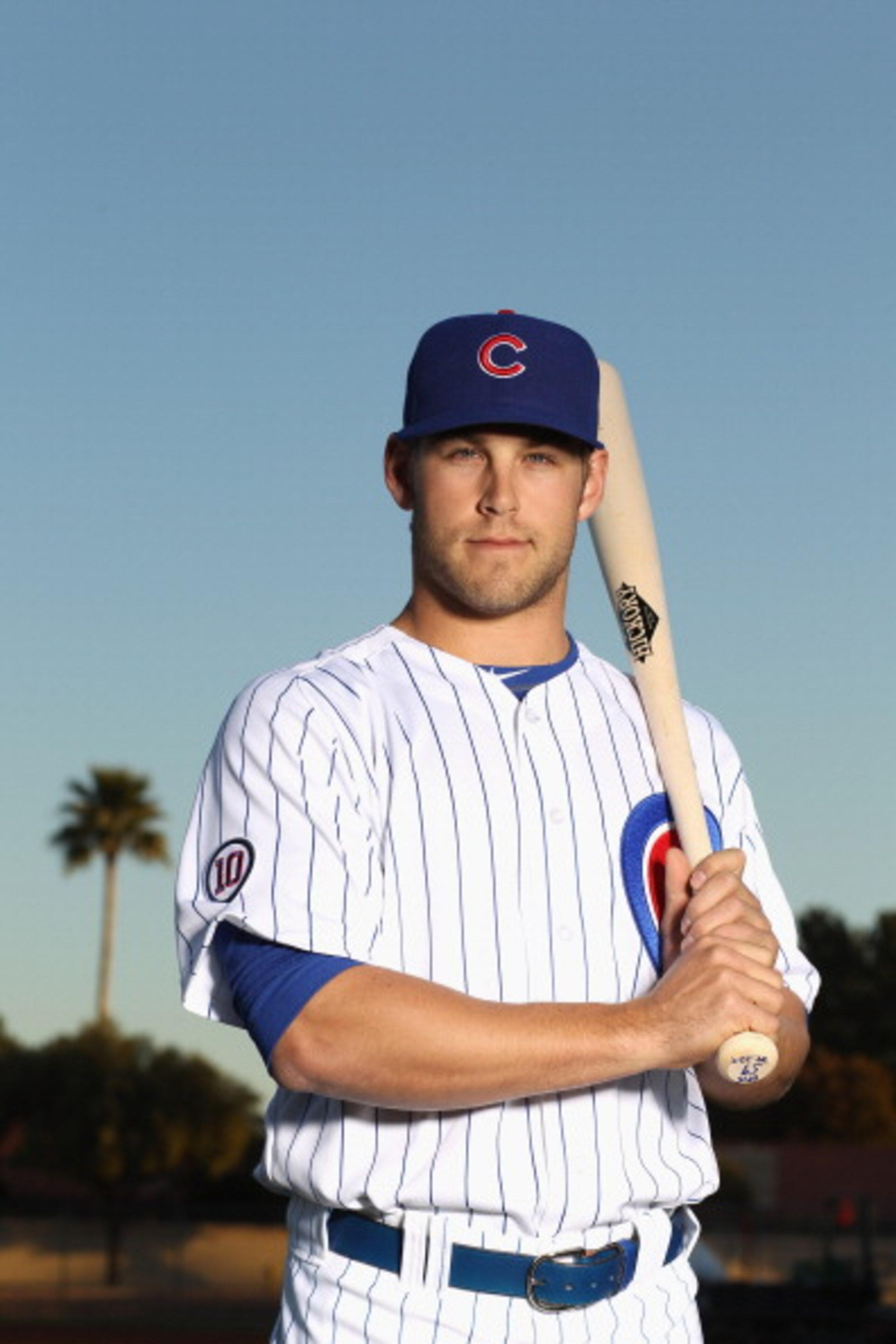 MESA, AZ - FEBRUARY 22:  Brett Jackson #59 of the Chicago Cubs poses for a portrait during media photo day at Finch Park on February 22, 2011 in Mesa, Arizona.  (Photo by Ezra Shaw/Getty Images)