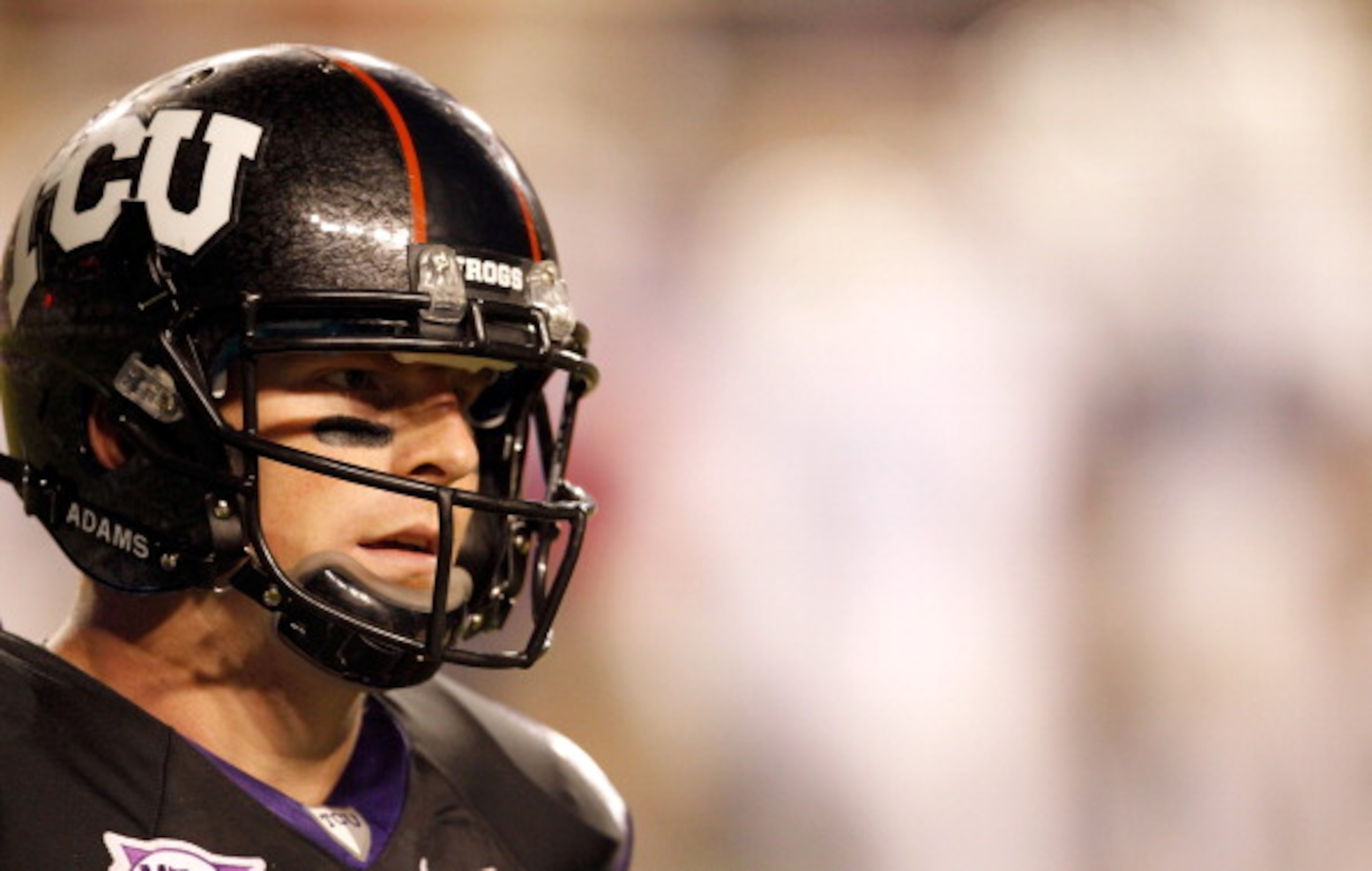 FORT WORTH, TX - OCTOBER 23: Quarterback Andy Dalton #14 of the TCU Horned Frogs leads his team against the Air Force Falcons at Amon G. Carter Stadium on October 23, 2010 in Fort Worth, Texas. TCU beat Air Force 38-7. (Photo by Tom Pennington/Getty Im FORT WORTH, TX - OCTOBER 23: Quarterback Andy Dalton #14 of the TCU Horned Frogs leads his team against the Air Force Falcons at Amon G. Carter Stadium on October 23, 2010 in Fort Worth, Texas. TCU beat Air Force 38-7. (Photo by Tom Pennington/Getty Im