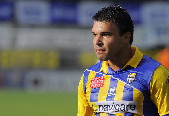 TRENTO, ITALY - JULY 30: Valeri Bjinov of Parma reacts during the preseason friendly match between Parma and Al Sadd on July 30, 2010 in Levico Terme Near Trento, Italy. (Photo by Dino Panato/Getty Images)