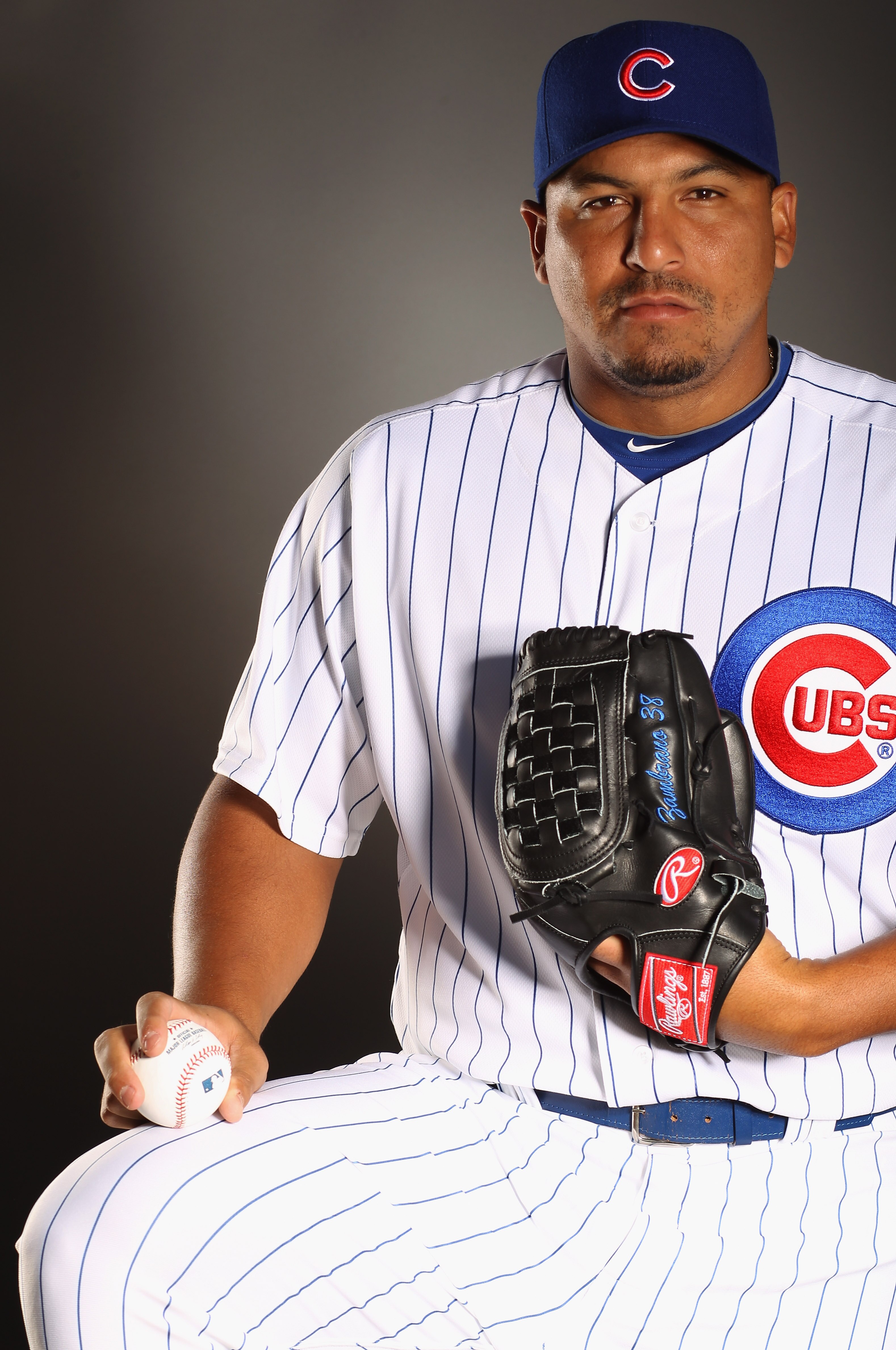 MESA, AZ - FEBRUARY 22: Carlos Zambrano #38 of the Chicago Cubs poses for a portrait during media photo day at Finch Park on February 22, 2011 in Mesa, Arizona. (Photo by Ezra Shaw/Getty Images) MESA, AZ - FEBRUARY 22: Carlos Zambrano #38 of the Chicago Cubs poses for a portrait during media photo day at Finch Park on February 22, 2011 in Mesa, Arizona. (Photo by Ezra Shaw/Getty Images)