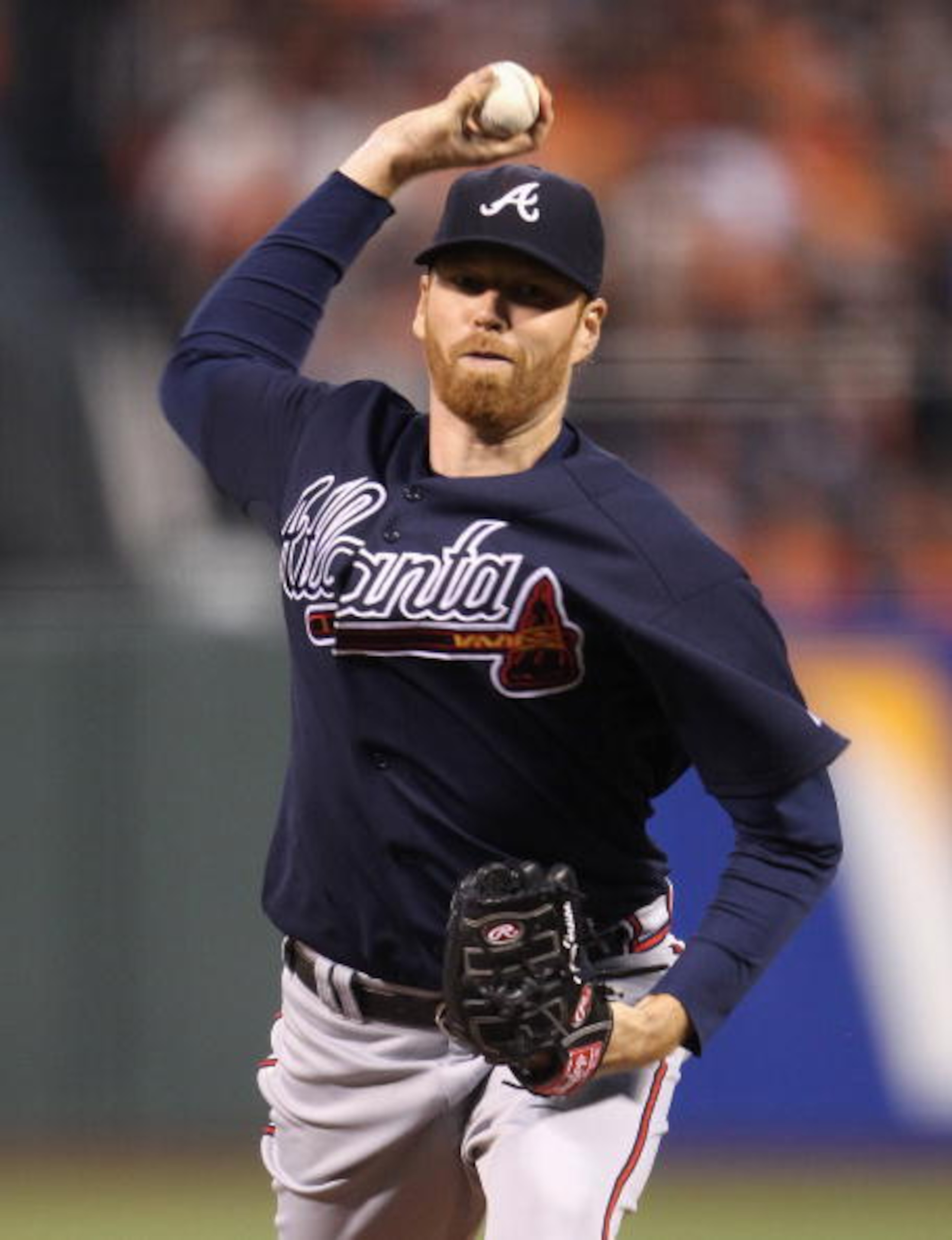 SAN FRANCISCO - OCTOBER 08:  Tommy Hanson #48 of the Atlanta Braves pitches against the San Francisco Giants during game 2 of the NLDS at AT&T Park on October 8, 2010 in San Francisco, California.  (Photo by Ezra Shaw/Getty Images)