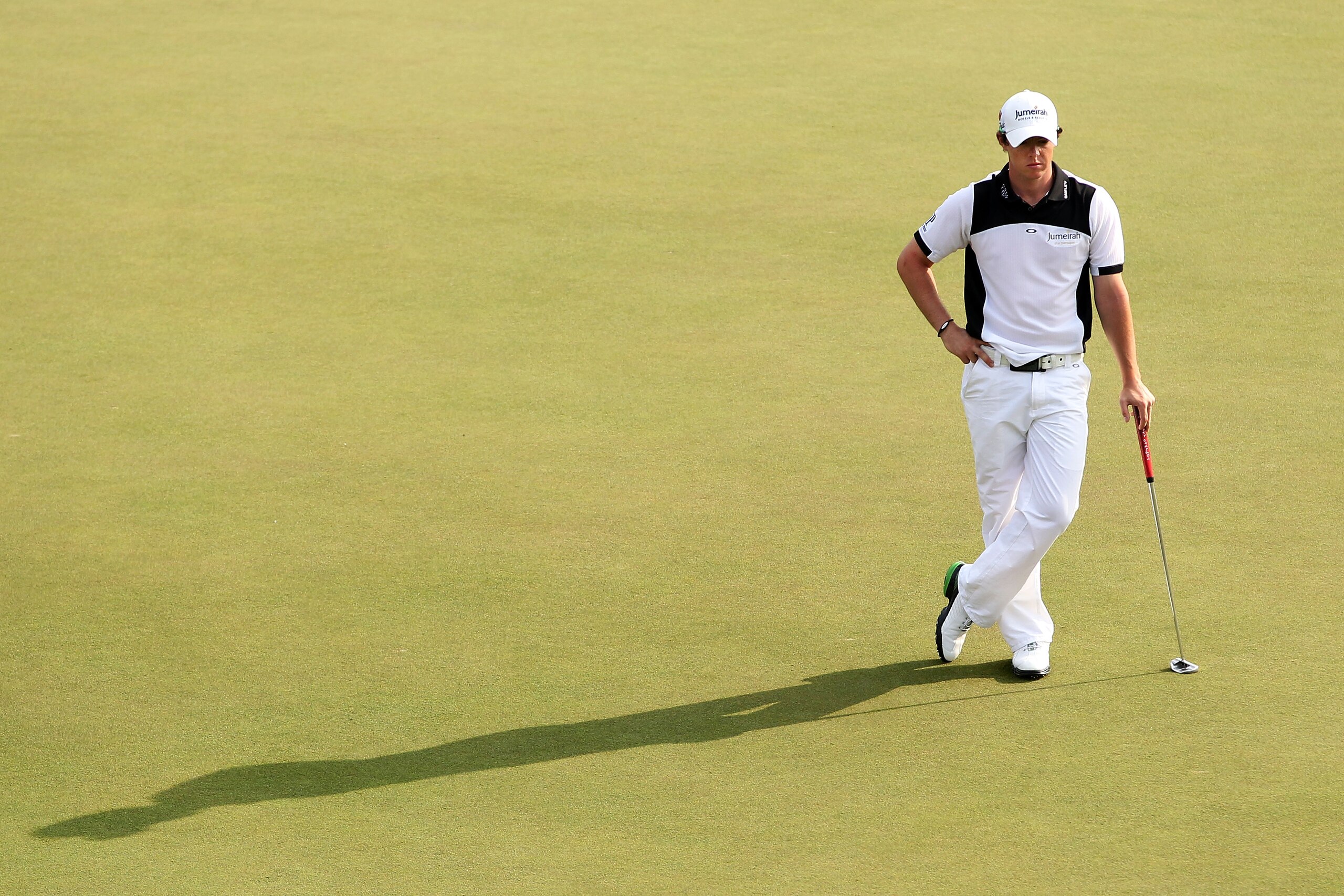 AUGUSTA, GA - APRIL 08:  Rory McIlroy of Northern Ireland walks across the 17th green during the second round of the 2011 Masters Tournament at Augusta National Golf Club on April 8, 2011 in Augusta, Georgia.  (Photo by Andrew Redington/Getty Images)