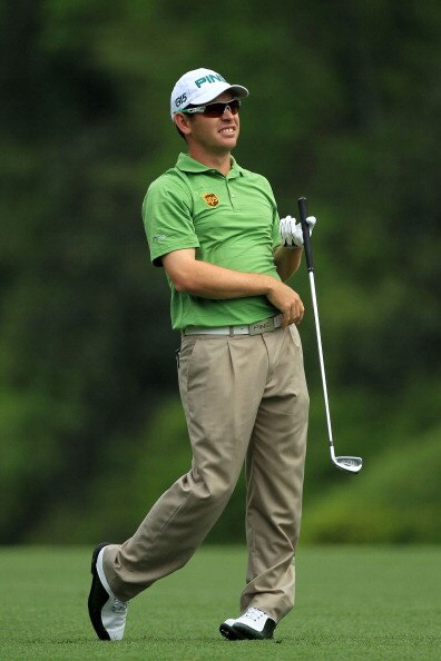 AUGUSTA, GA - APRIL 08:  Louis Oosthuizen of South Africa watches a shot on the fifth hole during the second round of the 2011 Masters Tournament at Augusta National Golf Club on April 8, 2011 in Augusta, Georgia.  (Photo by David Cannon/Getty Images)