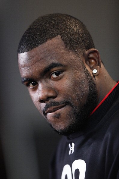 INDIANAPOLIS, IN - FEBRUARY 25: Alabama Crimson Tide running back Mark Ingram answers questions during a media session at the 2011 NFL Scouting Combine at Lucas Oil Stadium on February 25, 2011 in Indianapolis, Indiana. (Photo by Joe Robbins/Getty Images)