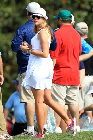 AUGUSTA, GA - APRIL 08:  LPGA player Paula Creamer watches the play during the second round of the 2011 Masters Tournament at Augusta National Golf Club on April 8, 2011 in Augusta, Georgia.  (Photo by David Cannon/Getty Images)