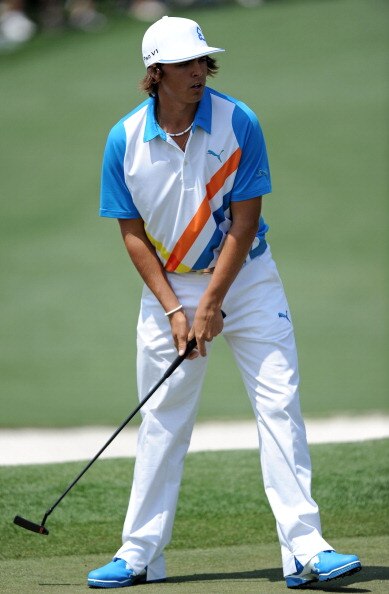 AUGUSTA, GA - APRIL 08:  Rickie Fowler watches a putt on the second green during the second round of the 2011 Masters Tournament at Augusta National Golf Club on April 8, 2011 in Augusta, Georgia.  (Photo by Harry How/Getty Images)