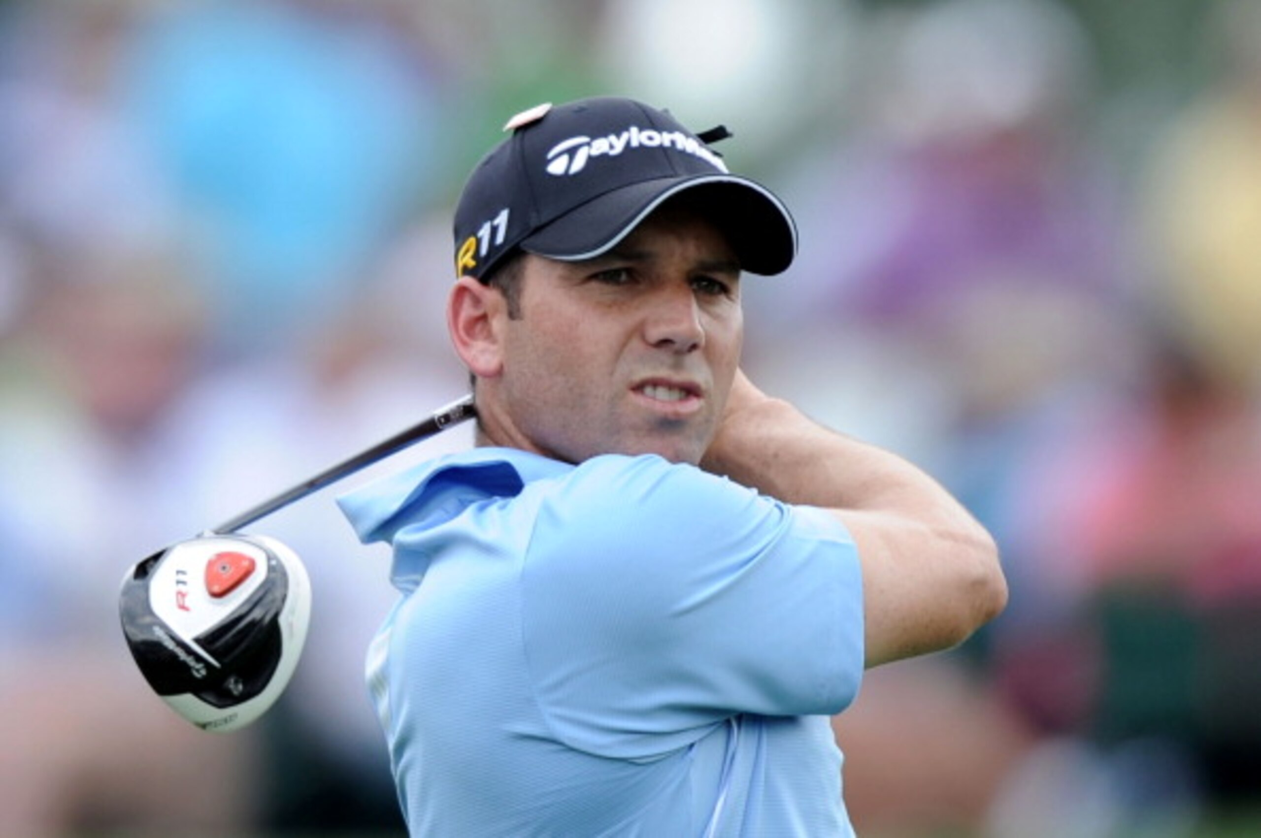 AUGUSTA, GA - APRIL 08:  Sergio Garcia of Spain hits his tee shot on the third hole during the second round of the 2011 Masters Tournament at Augusta National Golf Club on April 8, 2011 in Augusta, Georgia.  (Photo by Harry How/Getty Images)