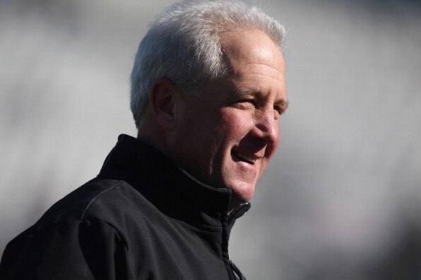 CHARLOTTE, NC - DECEMBER 19:  Head coach John Fox of the Carolina Panthers watches on during warmups against the Arizona Cardinals at Bank of America Stadium on December 19, 2010 in Charlotte, North Carolina.  (Photo by Streeter Lecka/Getty Images)