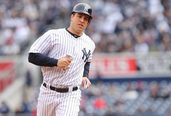 NEW YORK, NY - APRIL 07: Mark Teixeira #25  of the New York Yankees against the Minnesota Twins at Yankee Stadium on April 7, 2011 in the Bronx borough of New York City.  (Photo by Nick Laham/Getty Images)