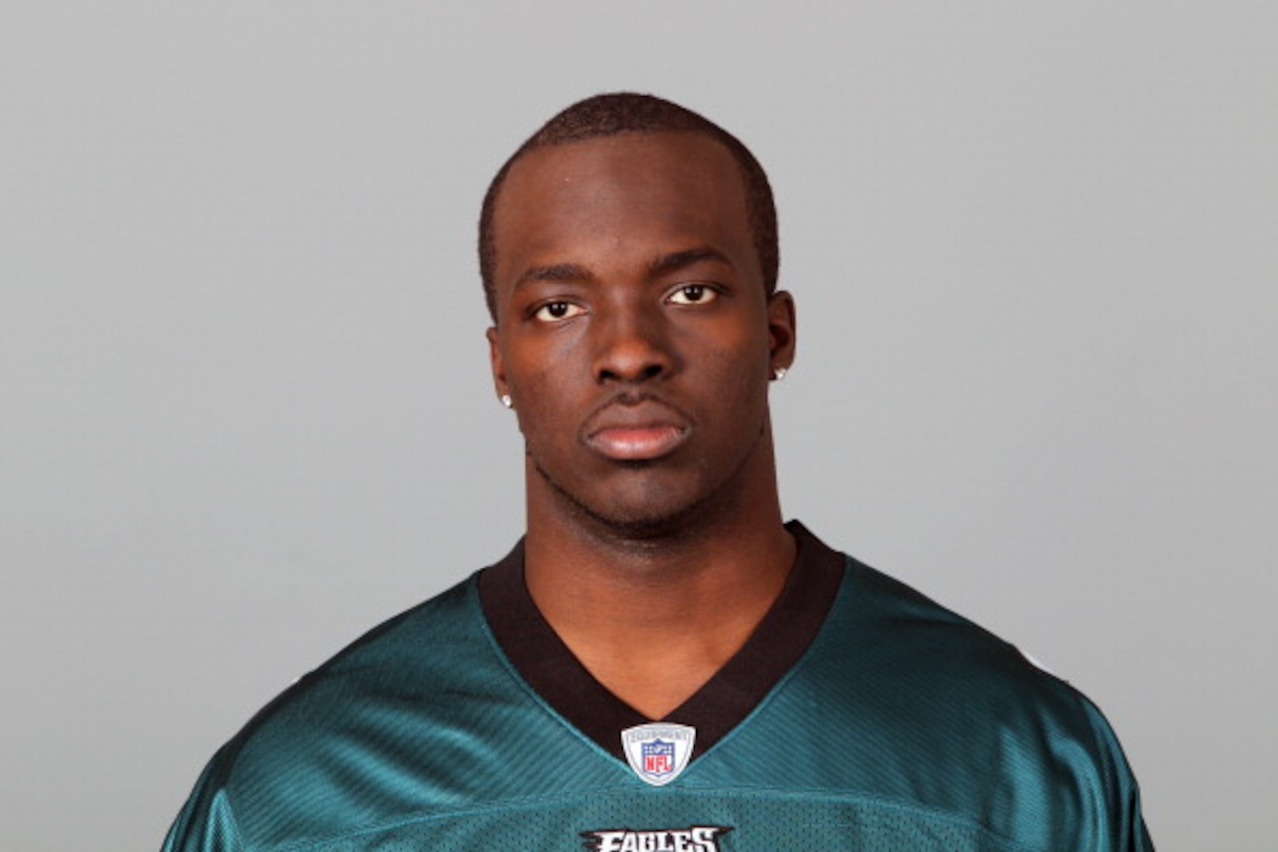 PHILADELPHIA, PA - APRIL 29: In this 2010 photo provided by the NFL, Ricky Sapp of the Philadelphia Eagles poses for an NFL headshot on Thursday, April 29, 2010 in Philadelphia, Pennsylvania. (Photo by NFL via Getty Images)