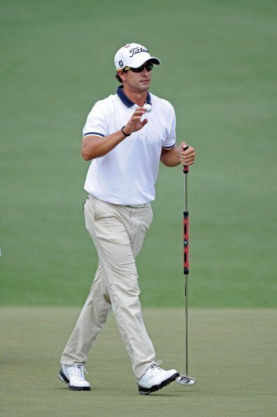 AUGUSTA, GA - APRIL 09:  Adam Scott of Australia walks across the second green during the third round of the 2011 Masters Tournament at Augusta National Golf Club on April 9, 2011 in Augusta, Georgia.  (Photo by Harry How/Getty Images)