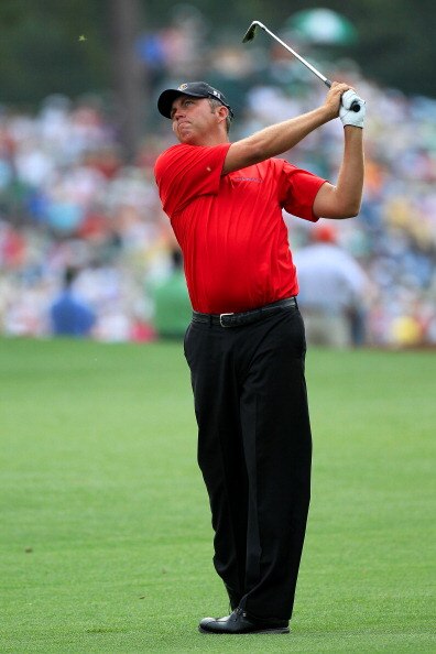 AUGUSTA, GA - APRIL 09:  Bo Van Pelt watches his approach shot on the 14th hole during the third round of the 2011 Masters Tournament at Augusta National Golf Club on April 9, 2011 in Augusta, Georgia.  (Photo by David Cannon/Getty Images)