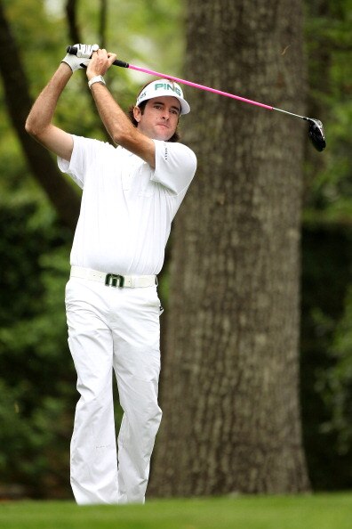 AUGUSTA, GA - APRIL 08:  Bubba Watson hits a tee shot on the second hole during the second round of the 2011 Masters Tournament at Augusta National Golf Club on April 8, 2011 in Augusta, Georgia.  (Photo by Andrew Redington/Getty Images)