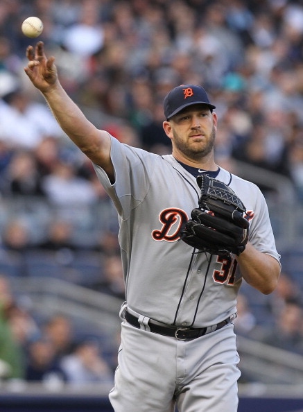 NEW YORK, NY - APRIL 02:  Brad Penny #31 of the Detroit Tigers against the New York Yankees at Yankee Stadium on April 2, 2011 in the Bronx borough of New York City.  (Photo by Nick Laham/Getty Images)