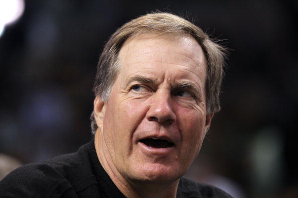 BOSTON - JUNE 13:  Head coach Bill Belichick of the New England Patriots attends Game Five of the 2010 NBA Finals between the Los Angeles Lakers and the Boston Celtics on June 13, 2010 at TD Garden in Boston, Massachusetts. NOTE TO USER: User expressly ac