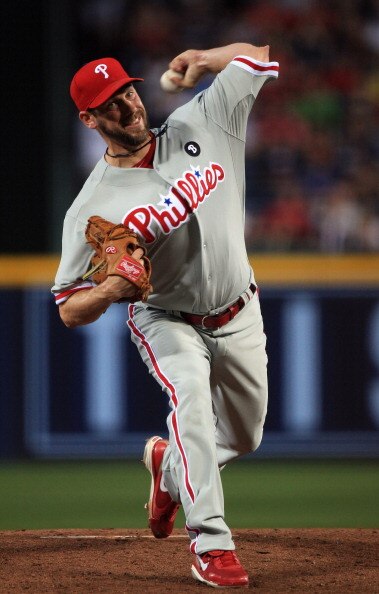 ATLANTA, GA - APRIL 08:  Cliff Lee #33 of the Philadephia Phillies throws a pitch against the Atlanta Braves during their opening day game at Turner Field on April 8, 2011 in Atlanta, Georgia.  (Photo by Streeter Lecka/Getty Images)