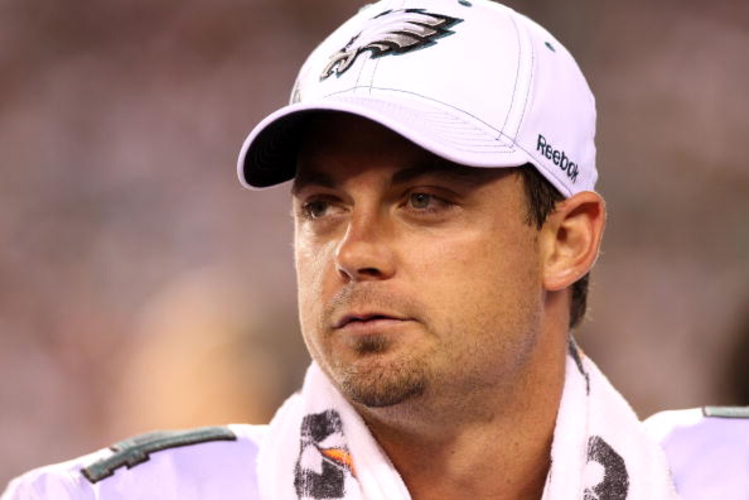 PHILADELPHIA - AUGUST 13: Kevin Kolb #4 of the Philadelphia Eagles stands on the sideline against the Jacksonville Jaguars during their preseason game at Lincoln Financial Field on August 13, 2010 in Philadelphia, Pennsylvania. (Photo by Nick Laham/Gett PHILADELPHIA - AUGUST 13: Kevin Kolb #4 of the Philadelphia Eagles stands on the sideline against the Jacksonville Jaguars during their preseason game at Lincoln Financial Field on August 13, 2010 in Philadelphia, Pennsylvania. (Photo by Nick Laham/Gett
