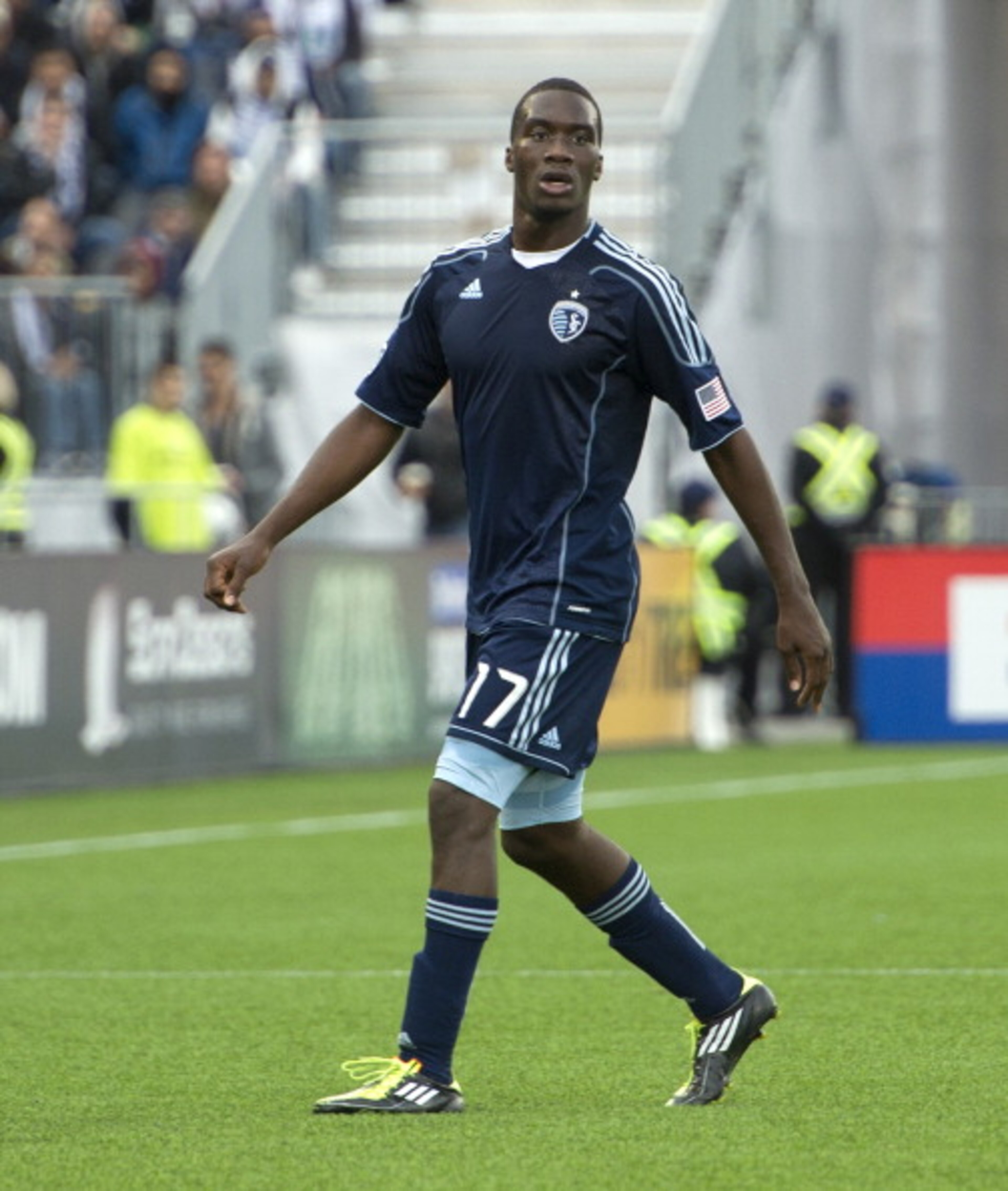 VANCOUVER, CANADA - APRIL 2: C.J. Sapong #17 of the Sporting Kansas City runs during MLS action against the Vancouver Whitecaps on April 2, 2011 at Empire Field in Vancouver, British Columbia, Canada. (Photo by Rich Lam/Getty Images) VANCOUVER, CANADA - APRIL 2: C.J. Sapong #17 of the Sporting Kansas City runs during MLS action against the Vancouver Whitecaps on April 2, 2011 at Empire Field in Vancouver, British Columbia, Canada. (Photo by Rich Lam/Getty Images)