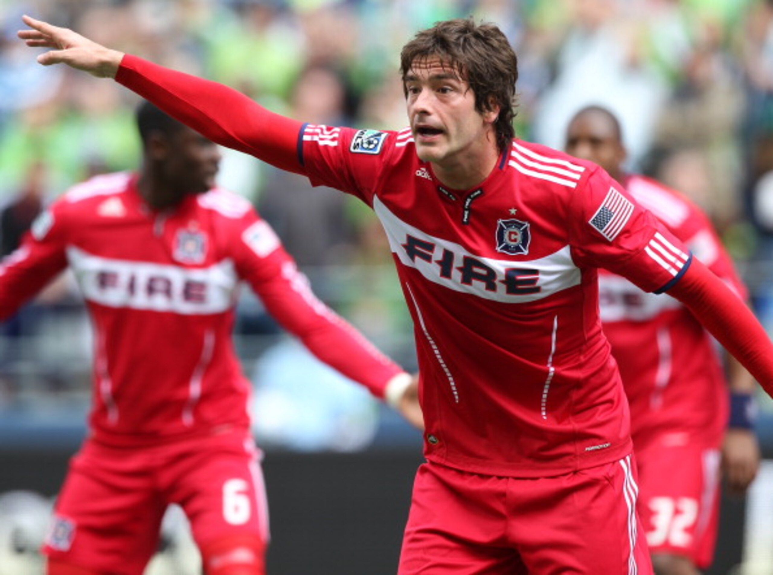 SEATTLE - APRIL 09:  Diego Chaves #99 of the Chicago Fire looks on against the Seattle Sounders FC at Qwest Field on April 9, 2011 in Seattle, Washington. (Photo by Otto Greule Jr/Getty Images)