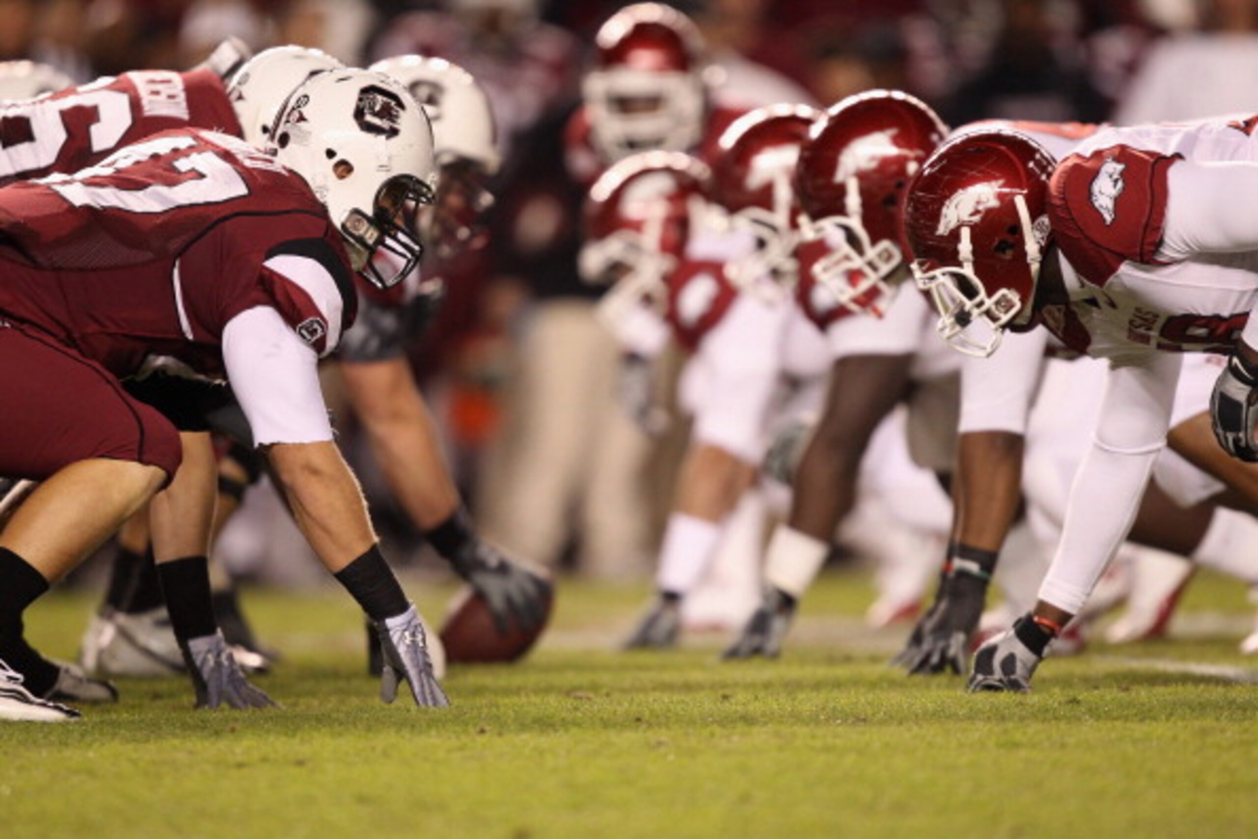 COLUMBIA, SC - NOVEMBER 06: A general view of the Arkansas Razorbacks against the South Carolina Gamecocks during their game at Williams-Brice Stadium on November 6, 2010 in Columbia, South Carolina. (Photo by Streeter Lecka/Getty Images) COLUMBIA, SC - NOVEMBER 06: A general view of the Arkansas Razorbacks against the South Carolina Gamecocks during their game at Williams-Brice Stadium on November 6, 2010 in Columbia, South Carolina. (Photo by Streeter Lecka/Getty Images)