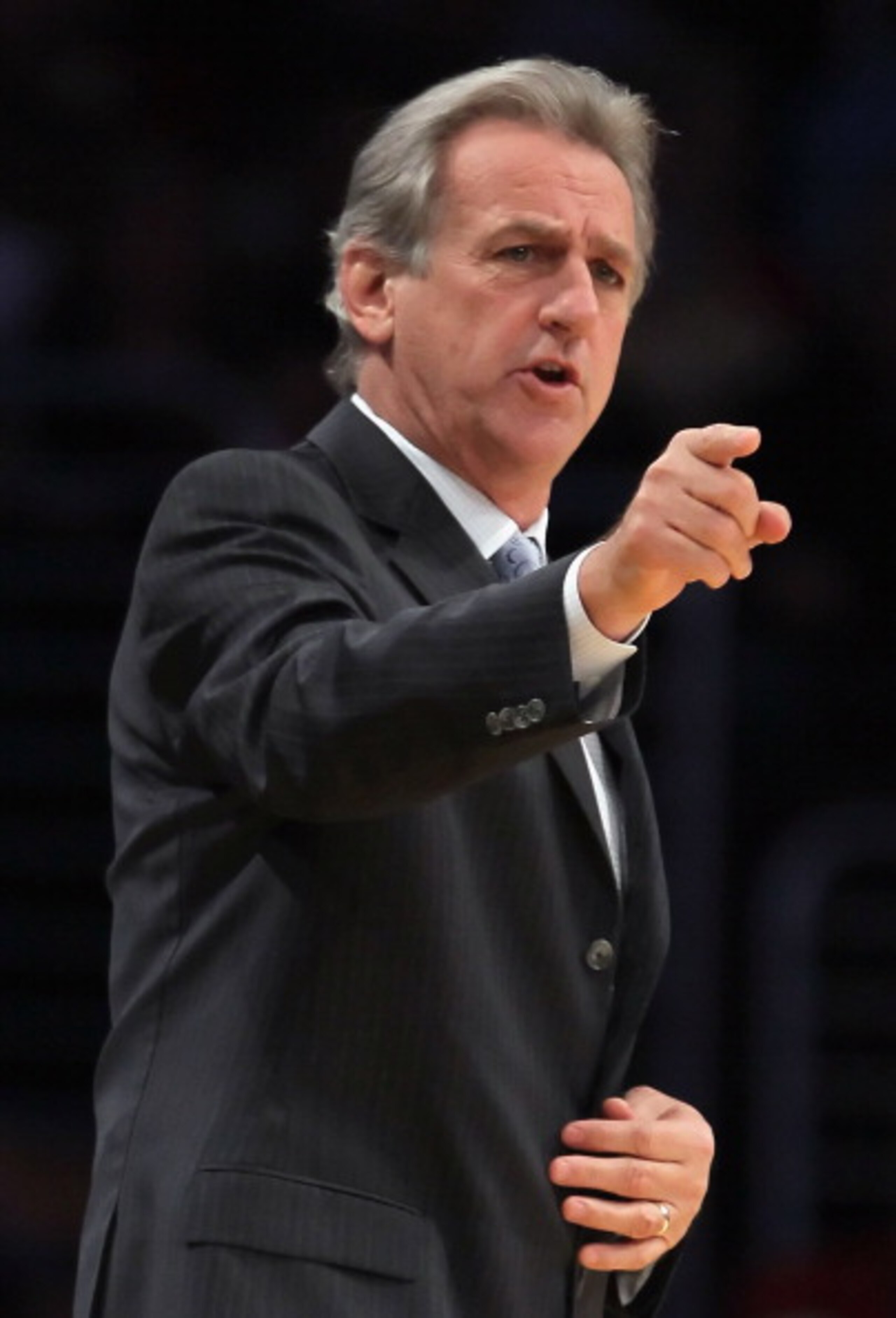 LOS ANGELES, CA - DECEMBER 03: Sacramento Kings head coach Paul Westphal calls out a play against the Los Angeles Lakers at Staples Center on December 3, 2010 in Los Angeles, California. The Lakers defeated the Kings 113-80. NOTE TO USER: User expressly LOS ANGELES, CA - DECEMBER 03: Sacramento Kings head coach Paul Westphal calls out a play against the Los Angeles Lakers at Staples Center on December 3, 2010 in Los Angeles, California. The Lakers defeated the Kings 113-80. NOTE TO USER: User expressly