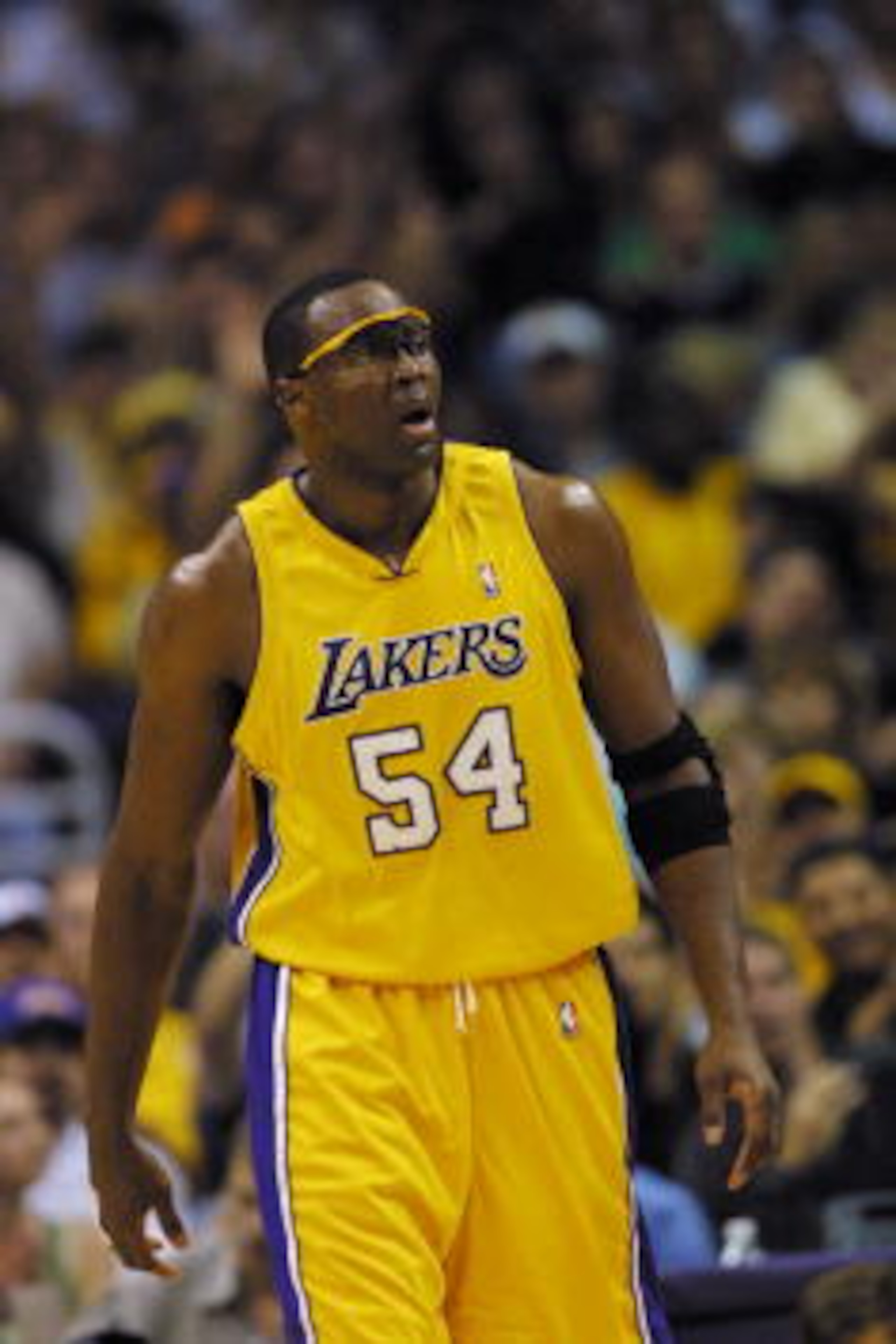 27 May 2001:  Horace Grant #54 of the Los Angeles Lakers  in game four of the western conference finals against the San Antonio Spurs at Staples Center in Los Angeles, California.  The Lakers won 111-82 to sweep the series 4-0.  DIGITAL IMAGE.  Mandatory