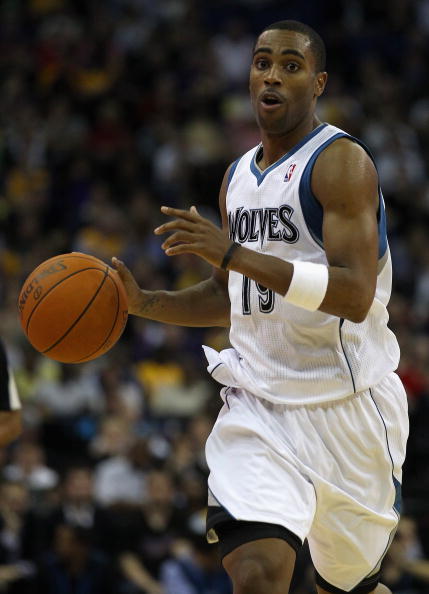 LONDON, ENGLAND - OCTOBER 04:  Wayne Ellington of the Minnesota Timberwolves in action during the NBA Europe Live match between the Los Angeles Lakers and the Minnesota Timberwolves at the O2 arena on October 4, 2010 in London, England.  (Photo by Clive R