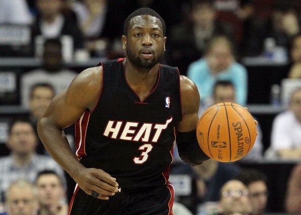 NEWARK, NJ - APRIL 03:  Dwyane Wade #3 of the Miami Heat in action against the New Jersey Nets at the Prudential Center on April 3, 2011 in Newark, New Jersey.NOTE TO USER: User expressly acknowledges and agrees that, by downloading and/or using this Phot