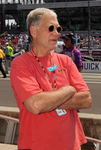 INDIANAPOLIS - MAY 30:  David Letterman looks on prior to the IZOD IndyCar Series 94th running of the Indianapolis 500 at the Indianapolis Motor Speedway on May 30, 2010 in Indianapolis, Indiana.  (Photo by Nick Laham/Getty Images)