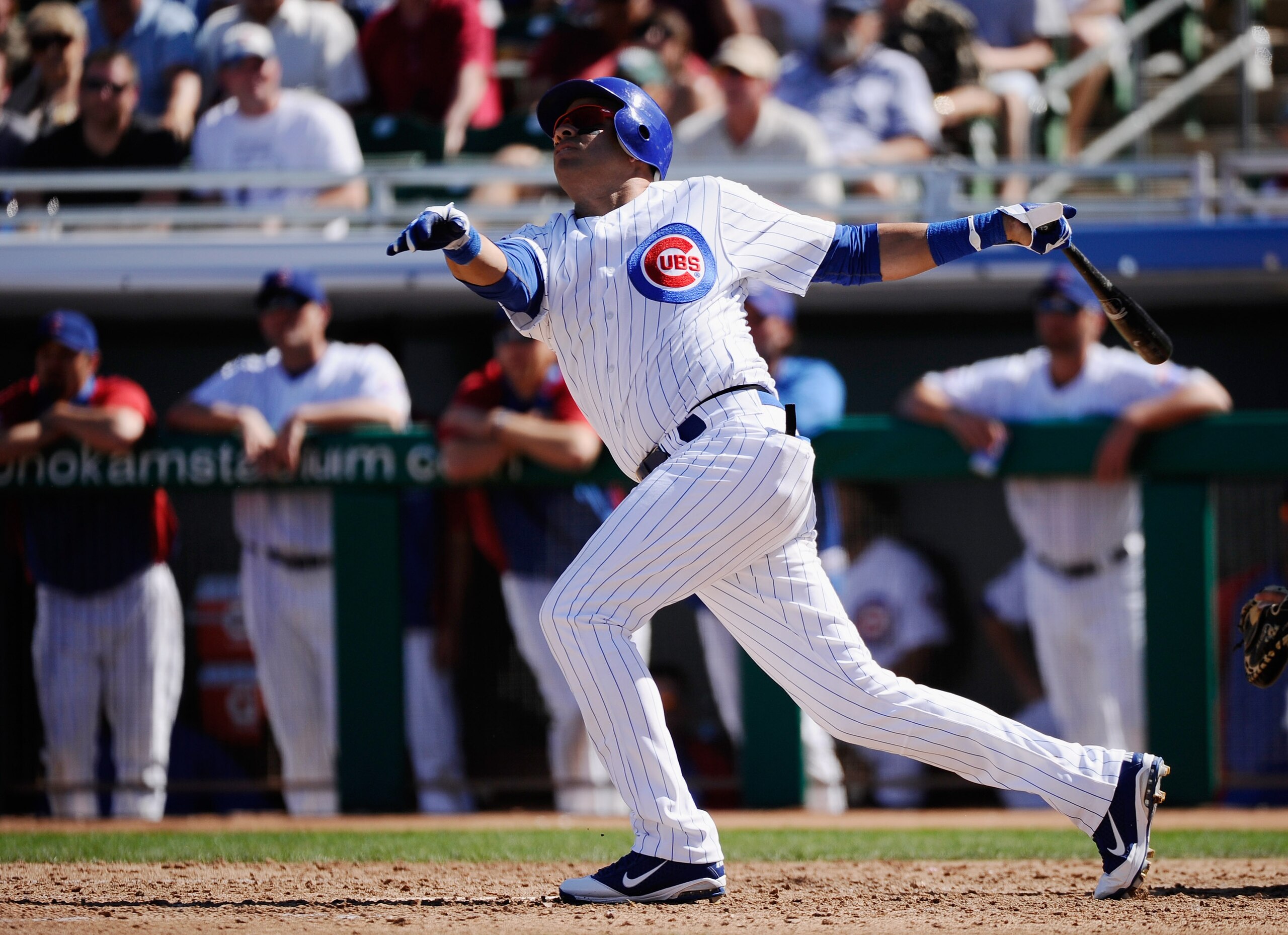 MESA, AZ - MARCH 09: Aramis Ramirez #16 of the Chicago Cubs swings at a pitch against the Kansas City Royals during the spring training baseball game at HoHoKam Stadium on March 9, 2011 in Mesa, Arizona. (Photo by Kevork Djansezian/Getty Images) MESA, AZ - MARCH 09: Aramis Ramirez #16 of the Chicago Cubs swings at a pitch against the Kansas City Royals during the spring training baseball game at HoHoKam Stadium on March 9, 2011 in Mesa, Arizona. (Photo by Kevork Djansezian/Getty Images)
