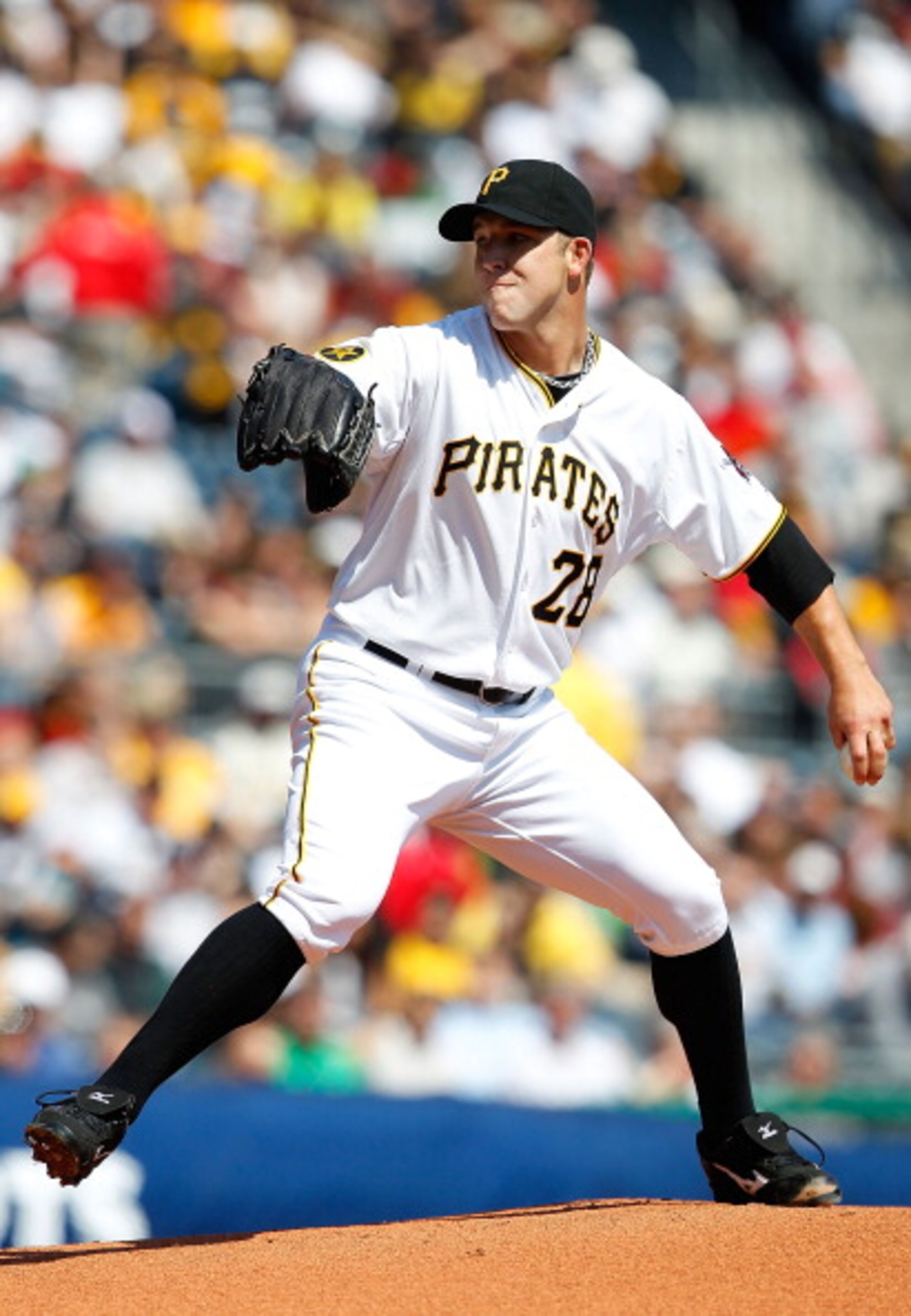 PITTSBURGH - APRIL 07: Paul Maholm #28 of the Pittsburgh Pirates pitches against the Colorado Rockies during the Opening Day game on April 7, 2011 at PNC Park in Pittsburgh, Pennsylvania. (Photo by Jared Wickerham/Getty Images) PITTSBURGH - APRIL 07: Paul Maholm #28 of the Pittsburgh Pirates pitches against the Colorado Rockies during the Opening Day game on April 7, 2011 at PNC Park in Pittsburgh, Pennsylvania. (Photo by Jared Wickerham/Getty Images)