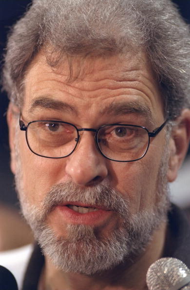 8 Jun 1998:  Phil Jackson of the Chicago Bulls talks about their game  against the Utah Jazz during a press conference at the United Center in Chicago, Illinois. Mandatory Credit: Jonathan Daniel  /Allsport