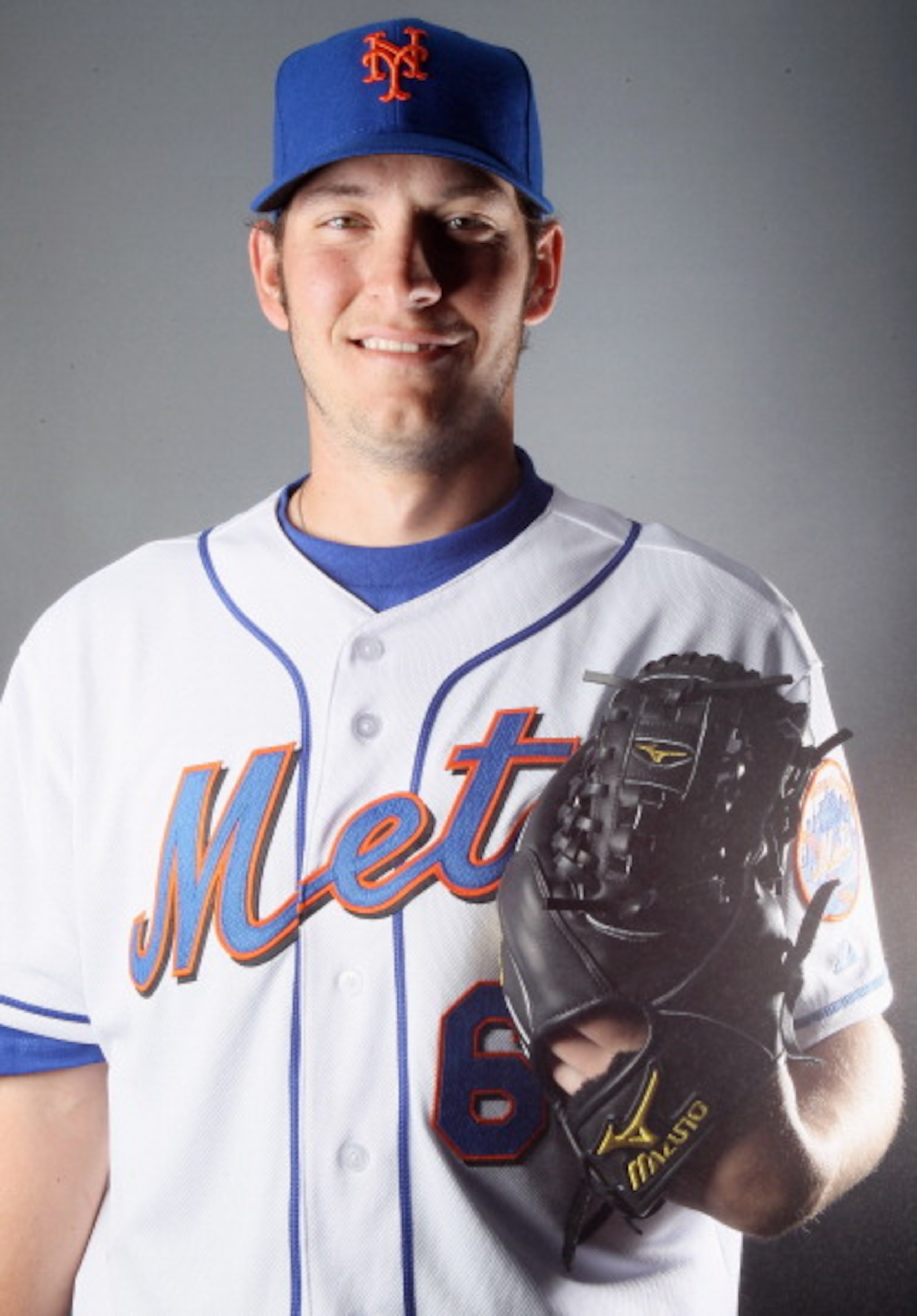 PORT ST. LUCIE, FL - FEBRUARY 24:  Josh Stinson #64 of the New York Mets poses for a portrait during the New York Mets Photo Day on February 24, 2011 at Digital Domain Park in Port St. Lucie, Florida.  (Photo by Elsa/Getty Images)