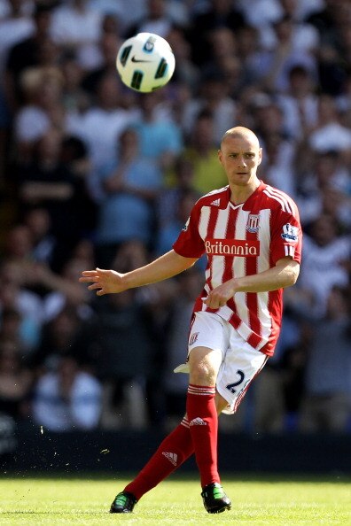 LONDON, ENGLAND - APRIL 09: Andy Wilkinson of Stoke in action during the Barclays Premier League match between Tottenham Hotspur and Stoke City at White Hart Lane on April 9, 2011 in London, England.  (Photo by Ian Walton/Getty Images)