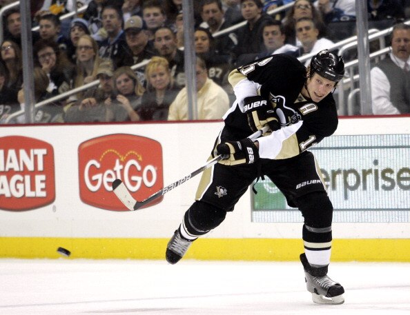 PITTSBURGH, PA - JANUARY 05:  Jordan Staal #11 of the Pittsburgh Penguins makes a pass against the Tampa Bay Lightning on January 5, 2011 at Consol Energy Center in Pittsburgh, Pennsylvania.  (Photo by Justin K. Aller/Getty Images)