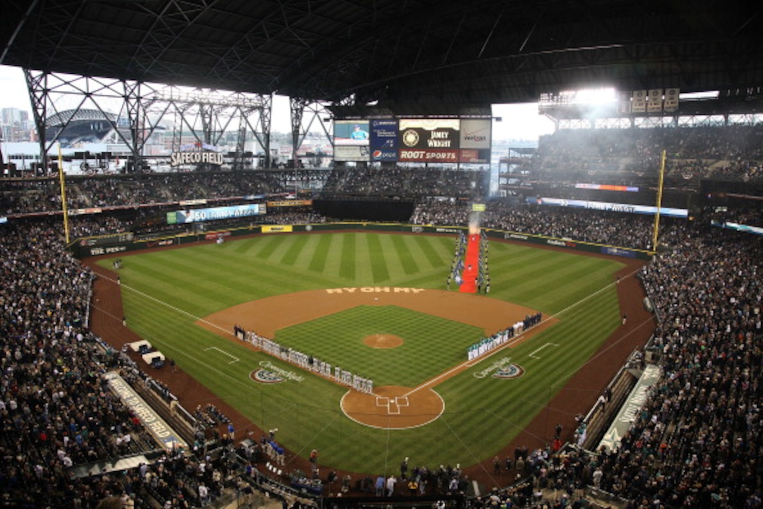 SEATTLE - APRIL 08: A general view prior to the Seattle Mariners' home opener against the Cleveland Indians at Safeco Field on April 8, 2011 in Seattle, Washington. (Photo by Otto Greule Jr/Getty Images) SEATTLE - APRIL 08: A general view prior to the Seattle Mariners' home opener against the Cleveland Indians at Safeco Field on April 8, 2011 in Seattle, Washington. (Photo by Otto Greule Jr/Getty Images)