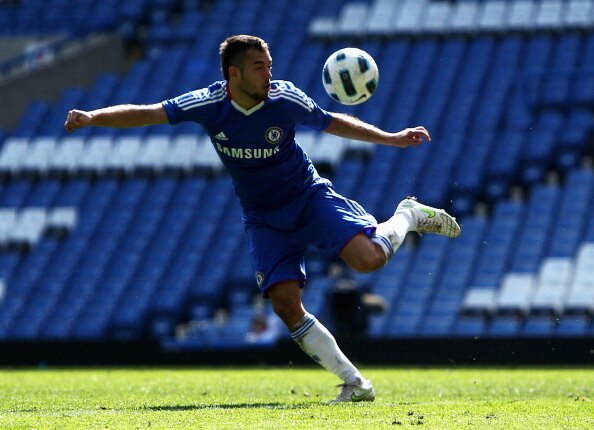 LONDON, ENGLAND - APRIL 10:  Milan Lalkovic of Chelsea in action during the FA Youth Cup Semi Final 1st Leg match between Chelsea and Manchester United at Stamford Bridge on April 10, 2011 in London, England.  (Photo by Dean Mouhtaropoulos/Getty Images)