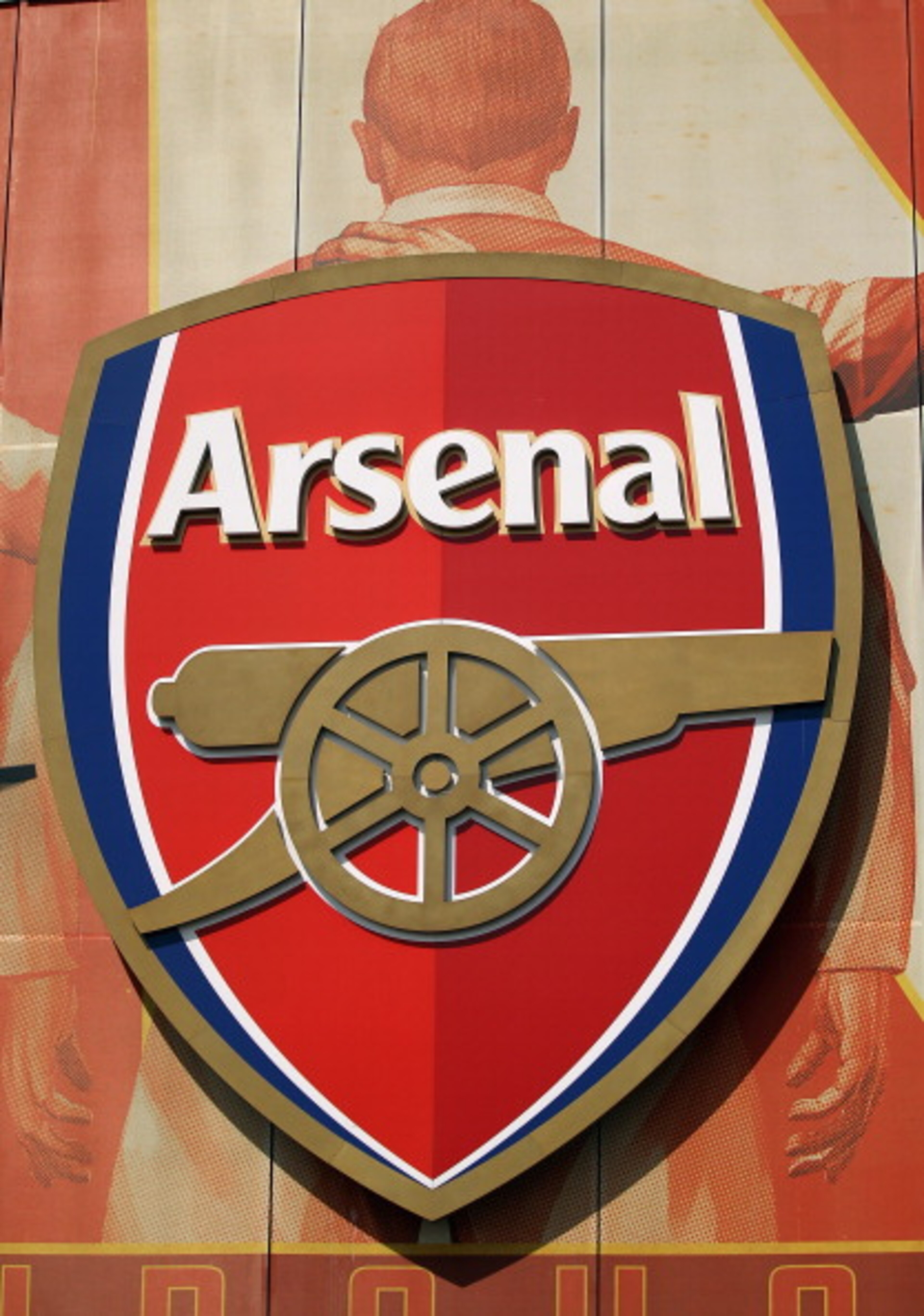 LONDON, ENGLAND - APRIL 11: The crest for Arsenal Football Club is displayed on their Emirates Stadium on April 11, 2011 in London, England. American businessman Stan Kroenke's company 'Kroenke Sports Enterprises' has increased its shareholding in Arsenal LONDON, ENGLAND - APRIL 11: The crest for Arsenal Football Club is displayed on their Emirates Stadium on April 11, 2011 in London, England. American businessman Stan Kroenke's company 'Kroenke Sports Enterprises' has increased its shareholding in Arsenal
