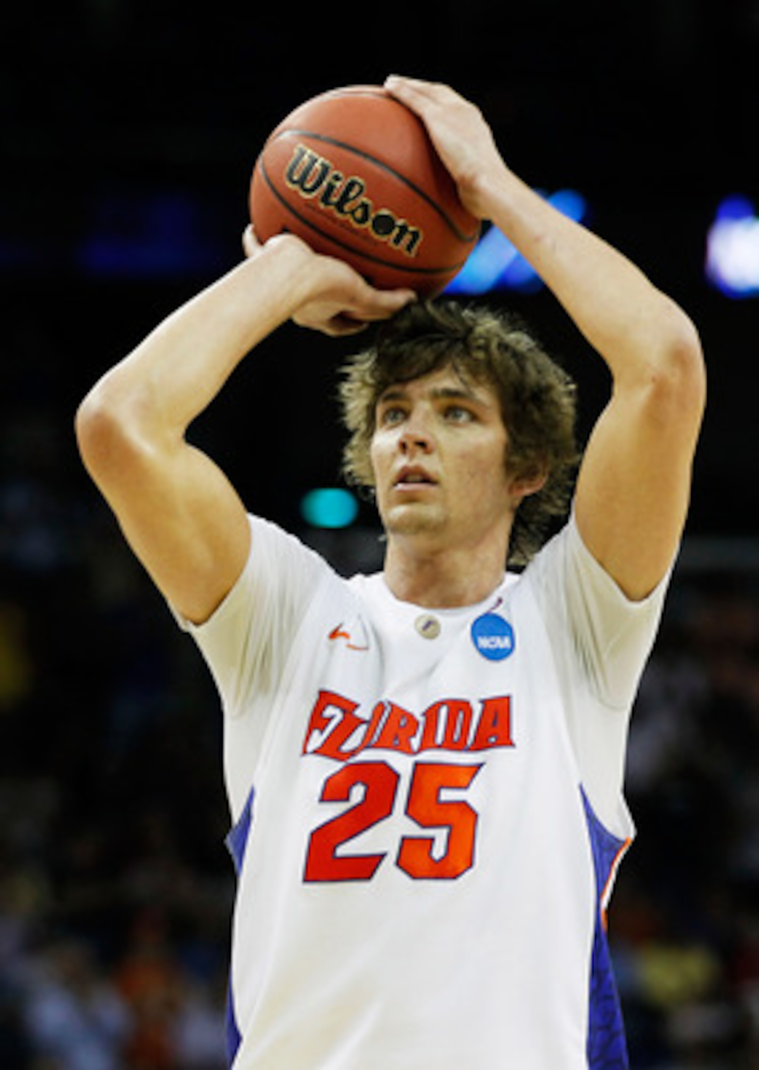 NEW ORLEANS, LA - MARCH 24:  Chandler Parsons #25 of the Florida Gators shoots against the Brigham Young Cougars during the Southeast regional of the 2011 NCAA men's basketball tournament at New Orleans Arena on March 24, 2011 in New Orleans, Louisiana.