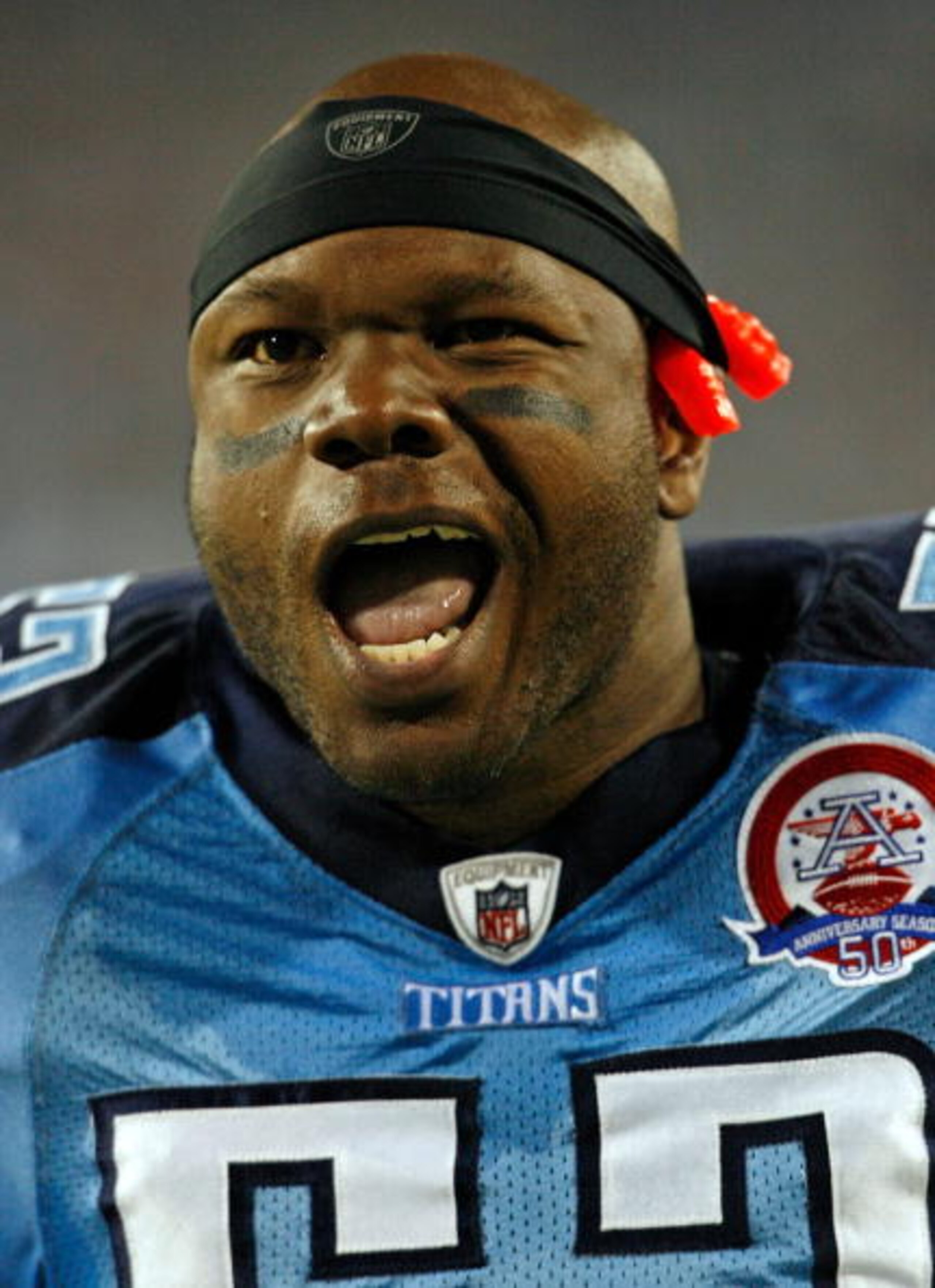 NASHVILLE, TN - OCTOBER 11:  Keith Bulluck #53 of the Tennessee Titans looks on during the NFL game against the Indianapolis Colts at LP Field on October 11, 2009 in Nashville, Tennessee. The Colts defeated the Titans 31-9.  (Photo by Andy Lyons/Getty Ima