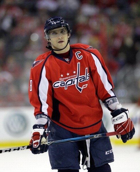 WASHINGTON, DC - MARCH 29:  Alex Ovechkin #8 of the Washington Capitals against the Carolina Hurricanes at the Verizon Center on March 29, 2011 in Washington, DC.  (Photo by Rob Carr/Getty Images)