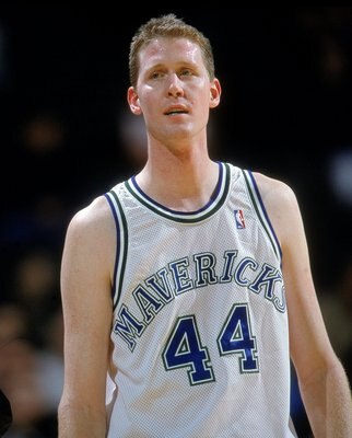 20 Dec 2000:  Shawn Bradley #44 of the Dallas Mavericks walks on the court as Head Coach Don Nelson looks on during the game against the Portland Trail Blazers at the Reunion Arena in Dallas, Texas. The Mavericks defeated the Trail Blazers 106-101.  NOTE