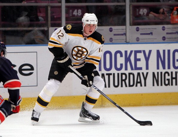 NEW YORK, NY - APRIL 04: Tomas Kaberle #12 of the Boston Bruins skates against the New York Rangers at Madison Square Garden on April 4, 2011 in New York City. The Rangers defeated the Bruins 5-3.  (Photo by Bruce Bennett/Getty Images)