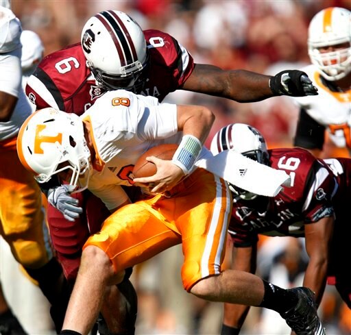 Quicker release means fewer sacks.