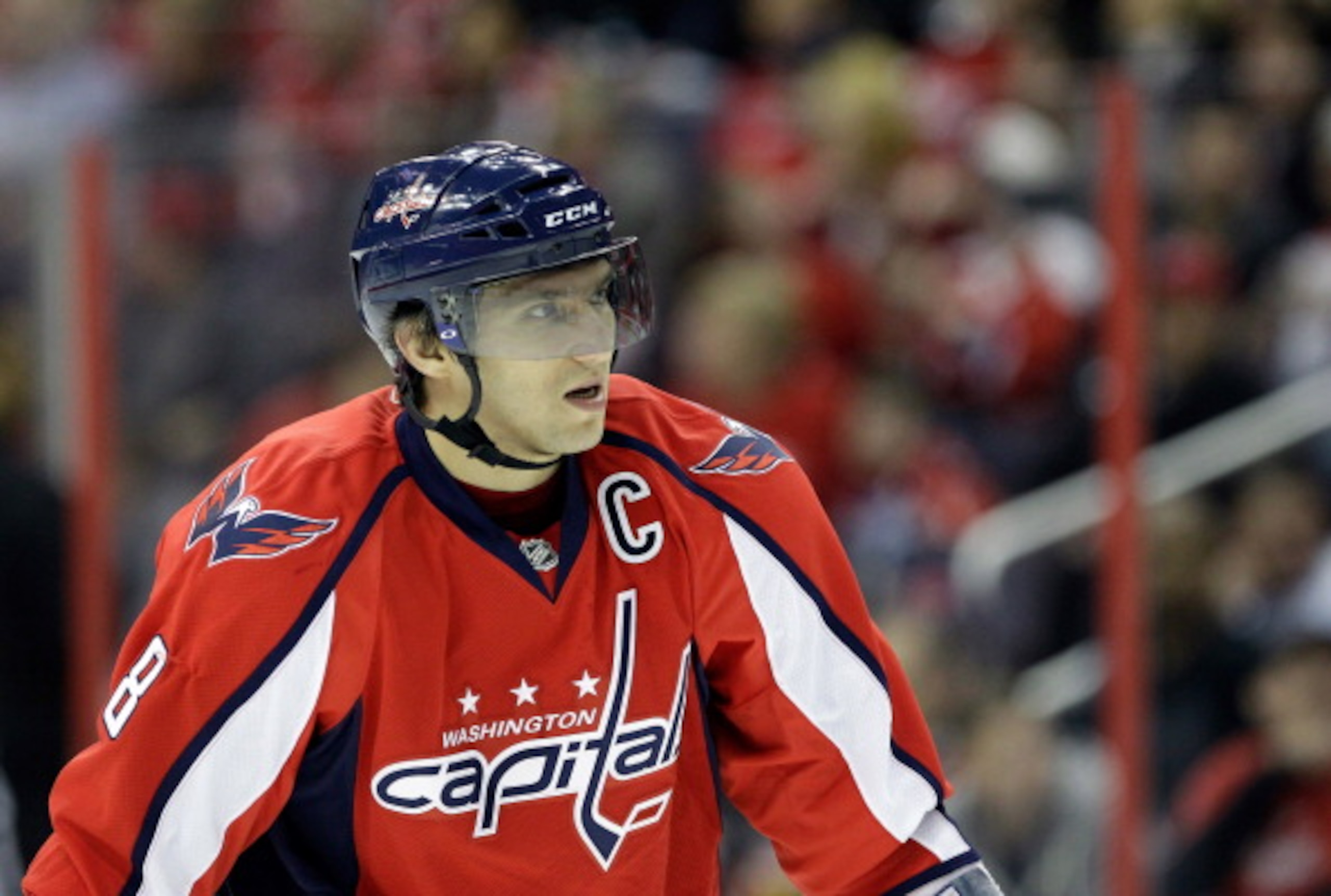 WASHINGTON, DC - MARCH 29: Alex Ovechkin #8 of the Washington Capitals against the Carolina Hurricanes at the Verizon Center on March 29, 2011 in Washington, DC. (Photo by Rob Carr/Getty Images) WASHINGTON, DC - MARCH 29: Alex Ovechkin #8 of the Washington Capitals against the Carolina Hurricanes at the Verizon Center on March 29, 2011 in Washington, DC. (Photo by Rob Carr/Getty Images)